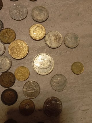 Lote de monedas antiguas
