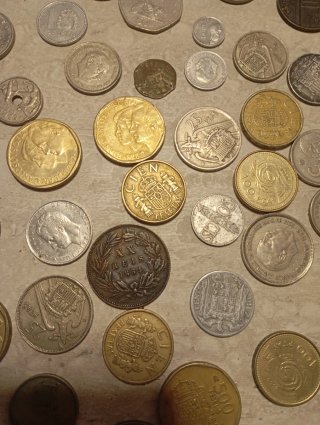 Lote de monedas antiguas
