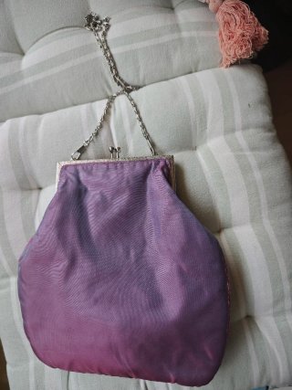 Bolso Joya Clutch Fiesta Morado Rosa