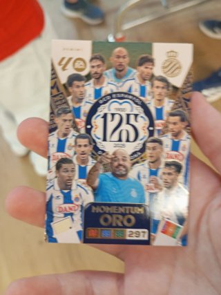 Carta Panini Momentum Oro Español 125 Aniversario