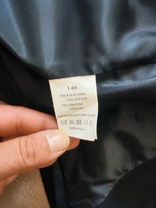Traje de 3 piezas, azul marino con pañuelo azul
