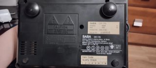Despertador SABA CR170 Digital Radio Negro