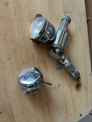 Luz y timbre bicicleta vintage