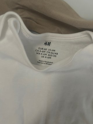 Bodys manga larga bebé H&M