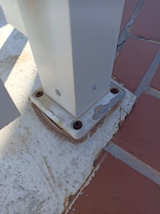 Valla de aluminio blanca