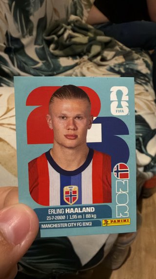 Cromo Erling Haaland Panini Mundial 2023