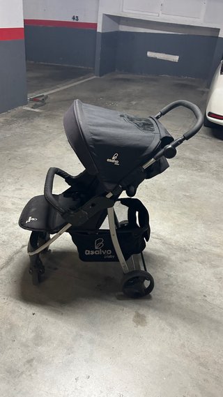 Carrito de bebé Asalvo negro