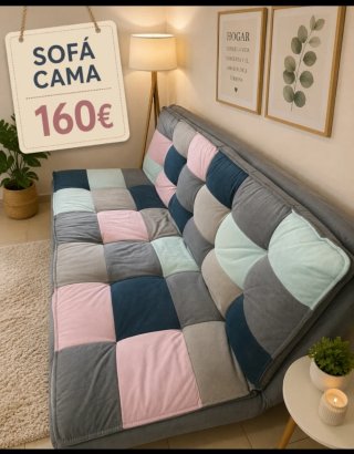 Sofá Cama Patchwork 160€