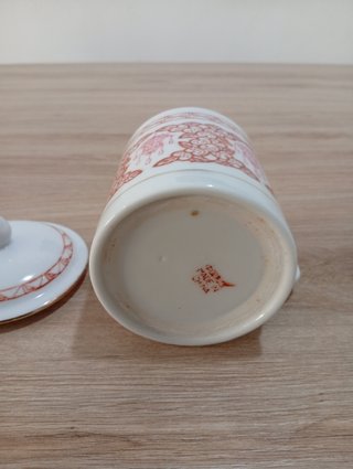 Taza de té porcelana china con tapa
