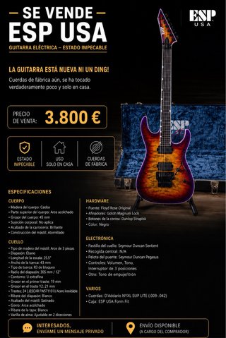 ESP M-II USA Deluxe Guitarra Eléctrica