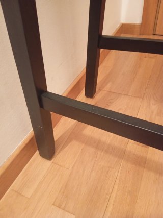 Silla Taburete Madera Negra