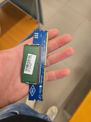 Módulos DDR5 8gb SODIMM con adaptador