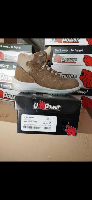 Scarpe antinfortunistiche U-Power Nere/Rosse Tg 40