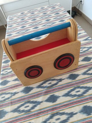 Cocina de madera plegable para niños