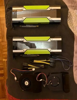 Nvidia Tesla P40 24GB GPU + ventilador