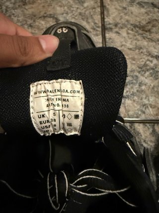 Zapatillas 38 Negras