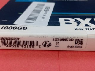 Disco SSD Crucial BX500 1TB SATA 6Gb/s USADO