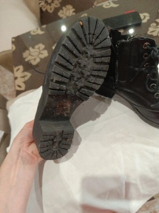 Botín mujer negro con cordones
