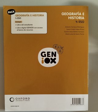 Geografia e Historia, 4 ESO, Geniox