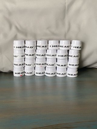 30 overgrips blancos HEAD tenis pádel nuevos
