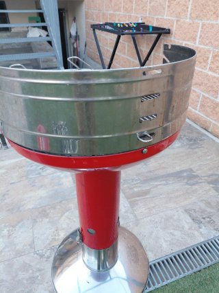 Barbacoa Barbecook Roja y Plateada