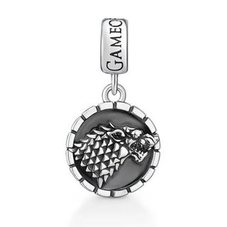 Charm Juego de Tronos Lobo Huargo Stark Plata