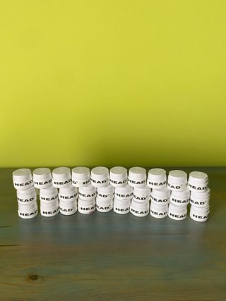 Pack 60 grips HEAD para raqueta padel tenis blanco