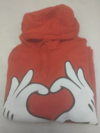 Sudadera Mickey Corazón Disney Roja