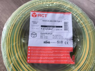 Rollo Cable Tierra 1.5 mm² RCT H07Z1-K CPR