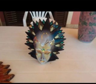 Coppia Maschere Ceramica