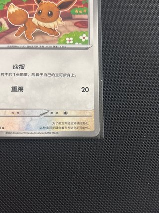 Carta Pokémon Eevee 103/129 Bonus Round 🇨🇳