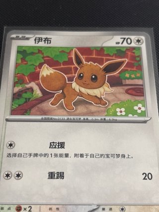 Carta Pokémon Eevee 103/129 Bonus Round 🇨🇳