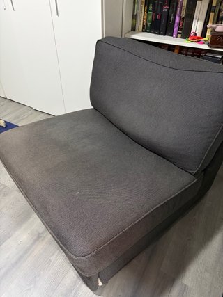 Sofá cama individual gris