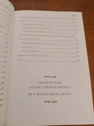 Architecture: Gothic and Renaissance Edited and...