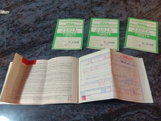 Billetes de barco antiguos Trasmediterranea
