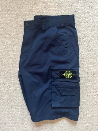 Stone Island Pantalones Cargo Azul