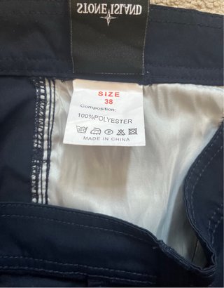 Stone Island Pantalones Cargo Azul