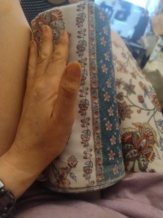Trozo de tela floral para manualidades