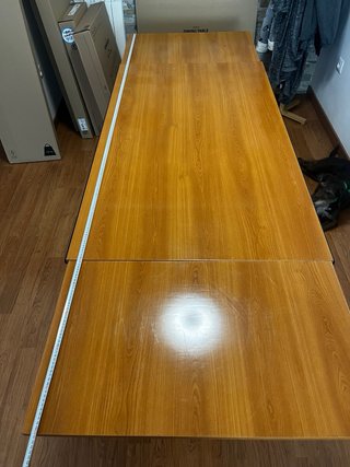 Mesa de salón madera marrón y negro