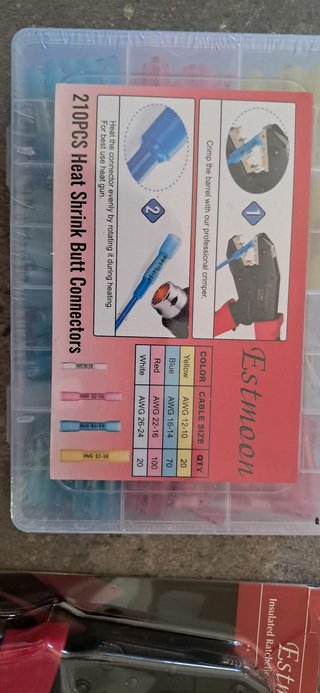 Alicates crimpado 210 conectores termorretráctiles