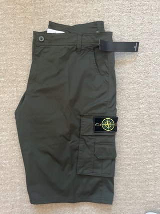 Stone Island Pantalones Cargo Verdes