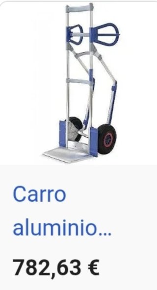 Carro de aluminio plegable se le partió lo de la r
