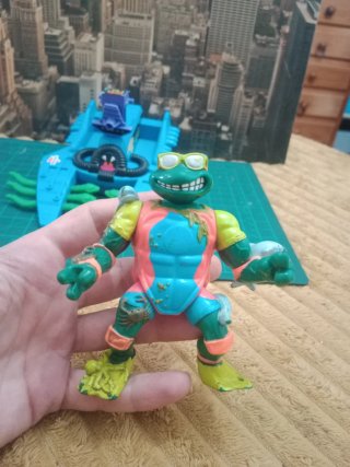 Lote Tortugas Ninja y Vehículo