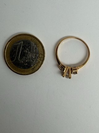 Anillo Oro 18k Diamante Talla 10 peso: 2,94