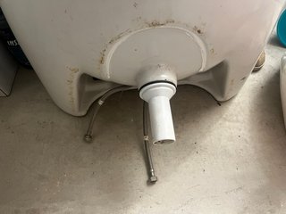 Lavabo de baño de porcelana blanco