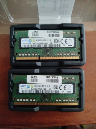 2x Samsung DDR3 4GB RAM PC3L 12800S