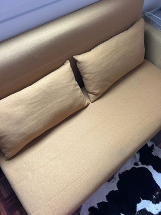 Sofá Cama Doble Mostaza