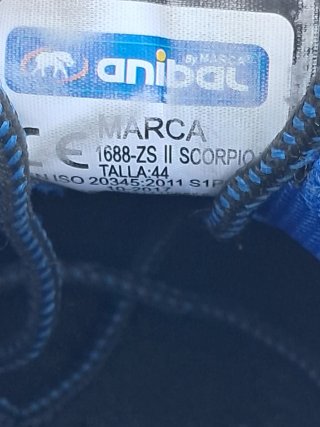 Zapatos de Trabajo Anibal Negros y Azules