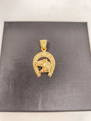 Colgante Oro 18kt Herradura y Caballo