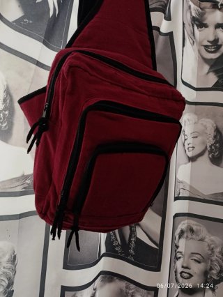 Bandolera unisex roja